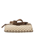 Gucci Front Pocket Flap Crossbody Brown Beige GG Canvas — view 6