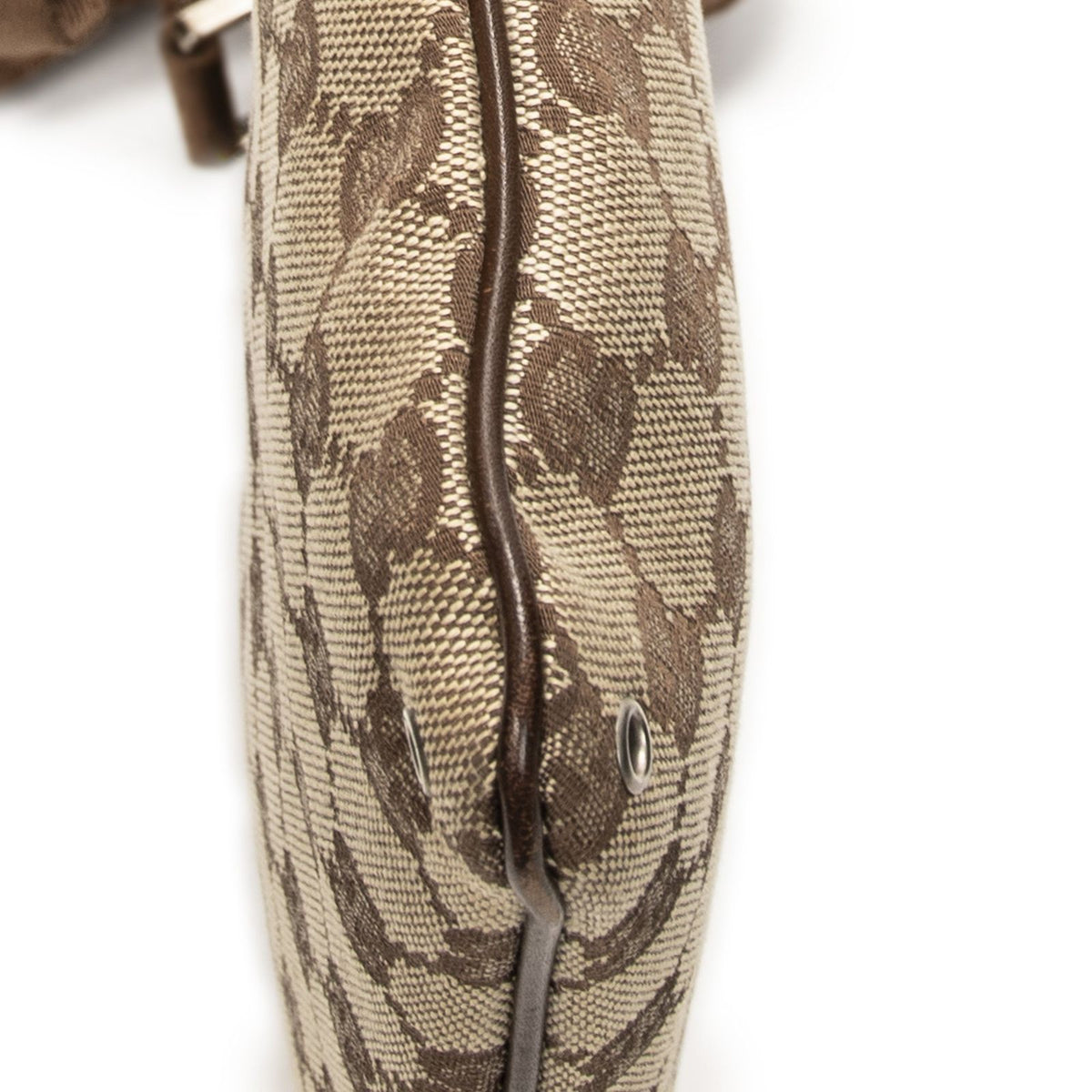 Gucci Front Pocket Flap Crossbody Brown Beige GG Canvas — view 7