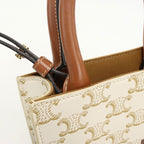 Celine Mini Vertical Cover Triomphe Canvas Handbag — view 6
