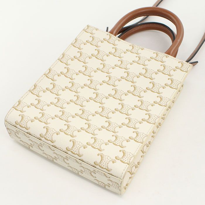 Celine Mini Vertical Cover Triomphe Canvas Handbag — view 2