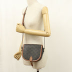 Celine Folco Triomphe Canvas Crossbody Shoulder Bag Calf — view 8