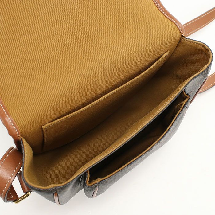 Celine Folco Triomphe Canvas Crossbody Shoulder Bag Calf — view 3