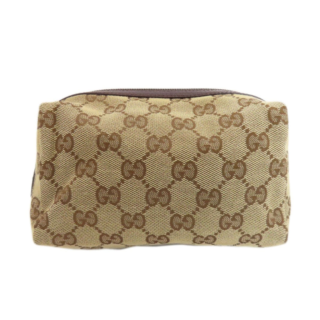 Gucci GG Makeup Pouch Canvas Leather — view 2