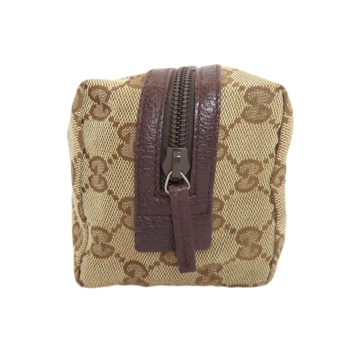 Gucci GG Makeup Pouch Canvas Leather — view 3