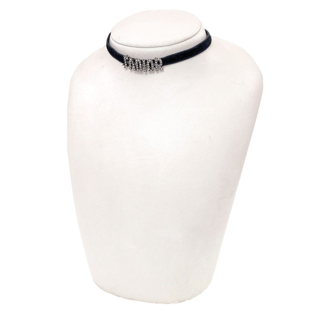 Dior Choker Velour Necklace — view 5