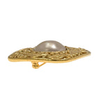 Chanel Faux Pearl Brooch Metal — view 3