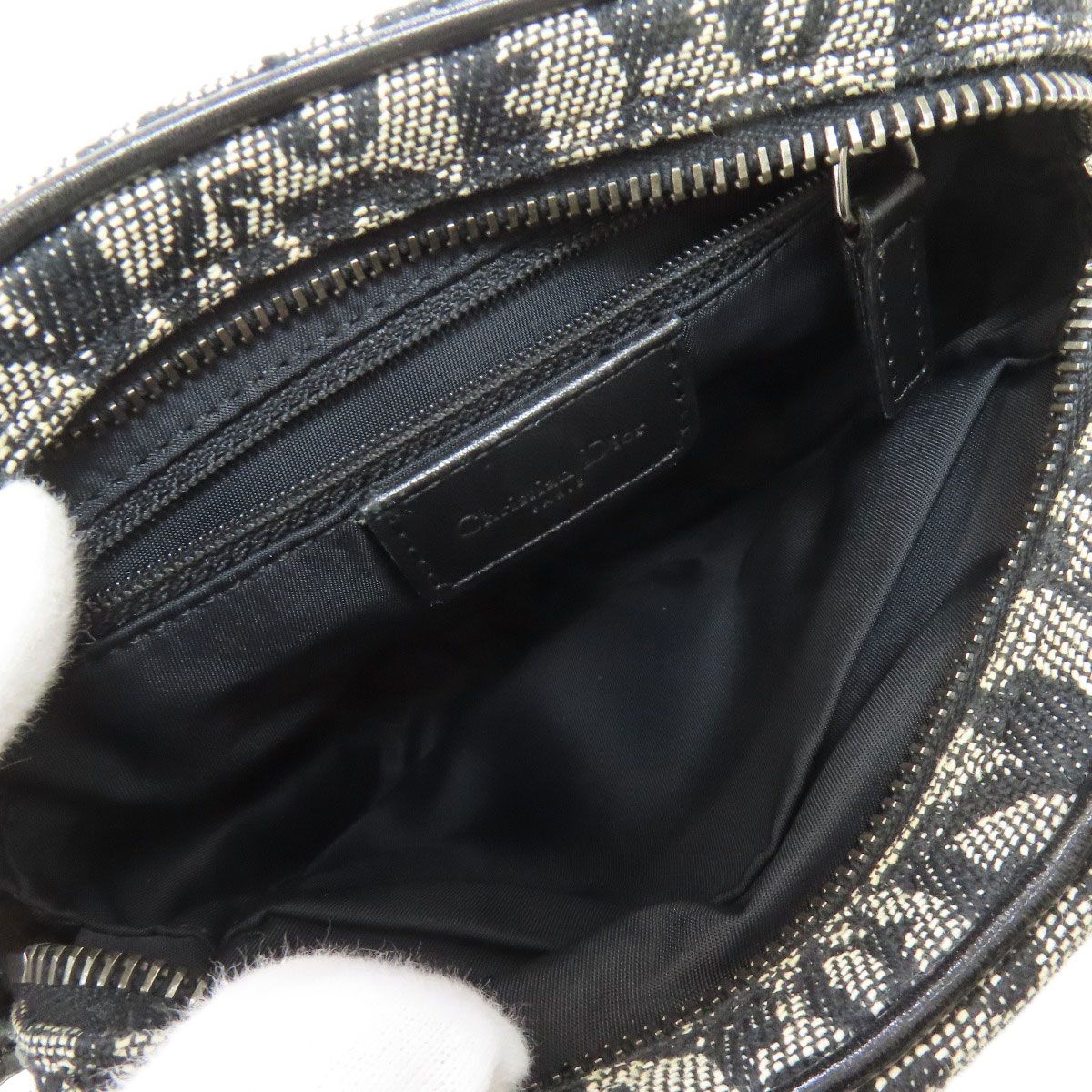 Dior Trotter Pattern Shoulder Bag Canvas — view 5