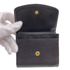 Chanel CC Logo Stitch Gold Coin Case Gray Calfskin — view 4