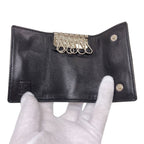 Fendi Logo Key Case Canvas Key Holder — view 4