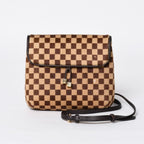Louis Vuitton Damier Sauvage Gazelle Cross Calf Hair Brown Crossbody