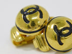Chanel CC Logo Earrings Gold Plated — view 6