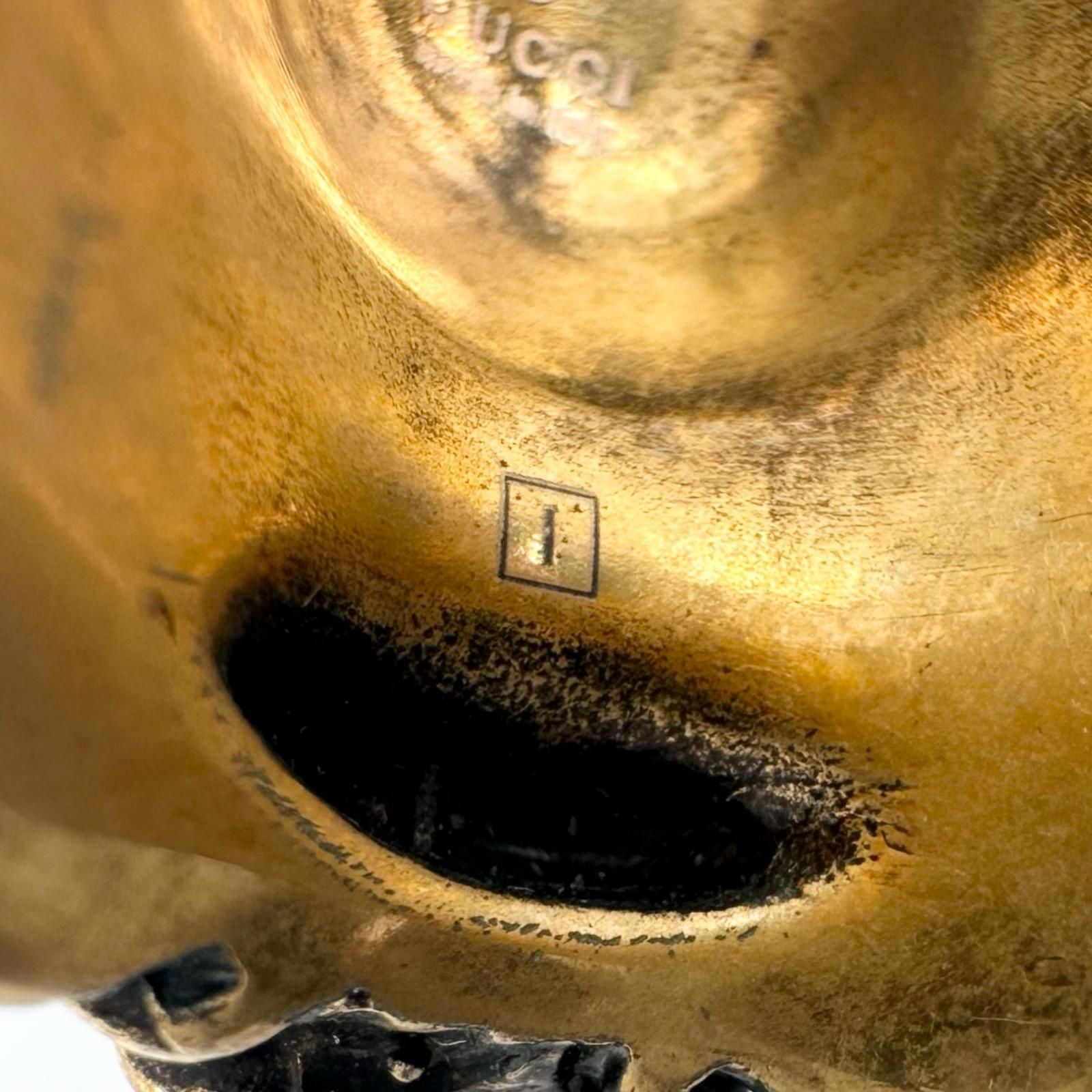 Gucci Lion Head Metal Gold Ring