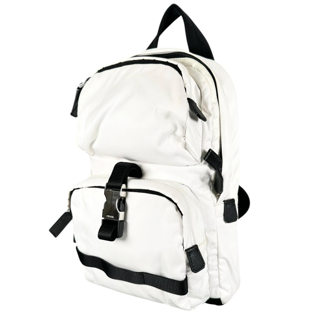 Prada Tessuto Montagn Sling Bag Nylon Saffiano Leather Black — view 4