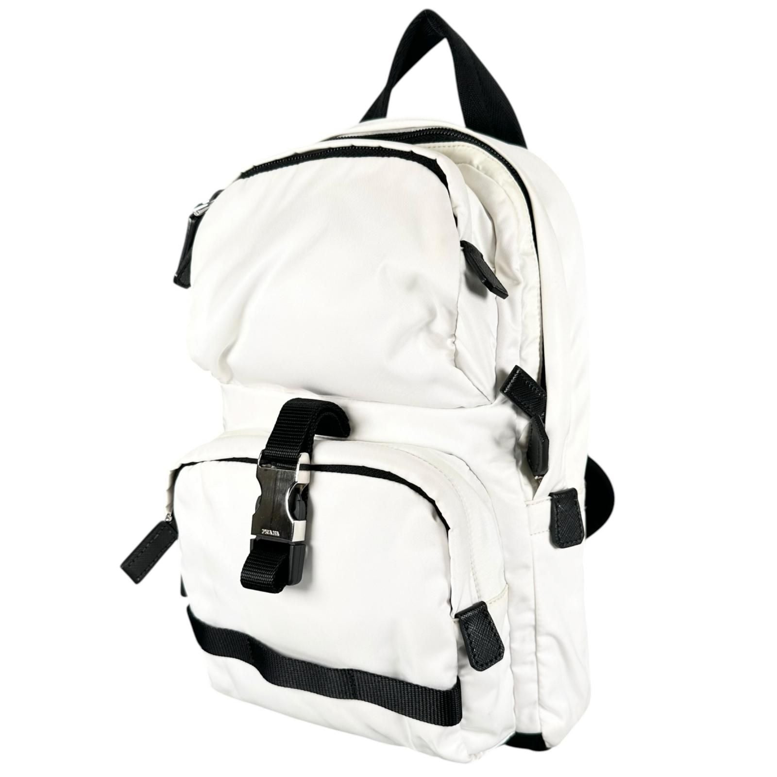 Prada Tessuto Montagn Sling Bag Nylon Saffiano Leather Black — view 4