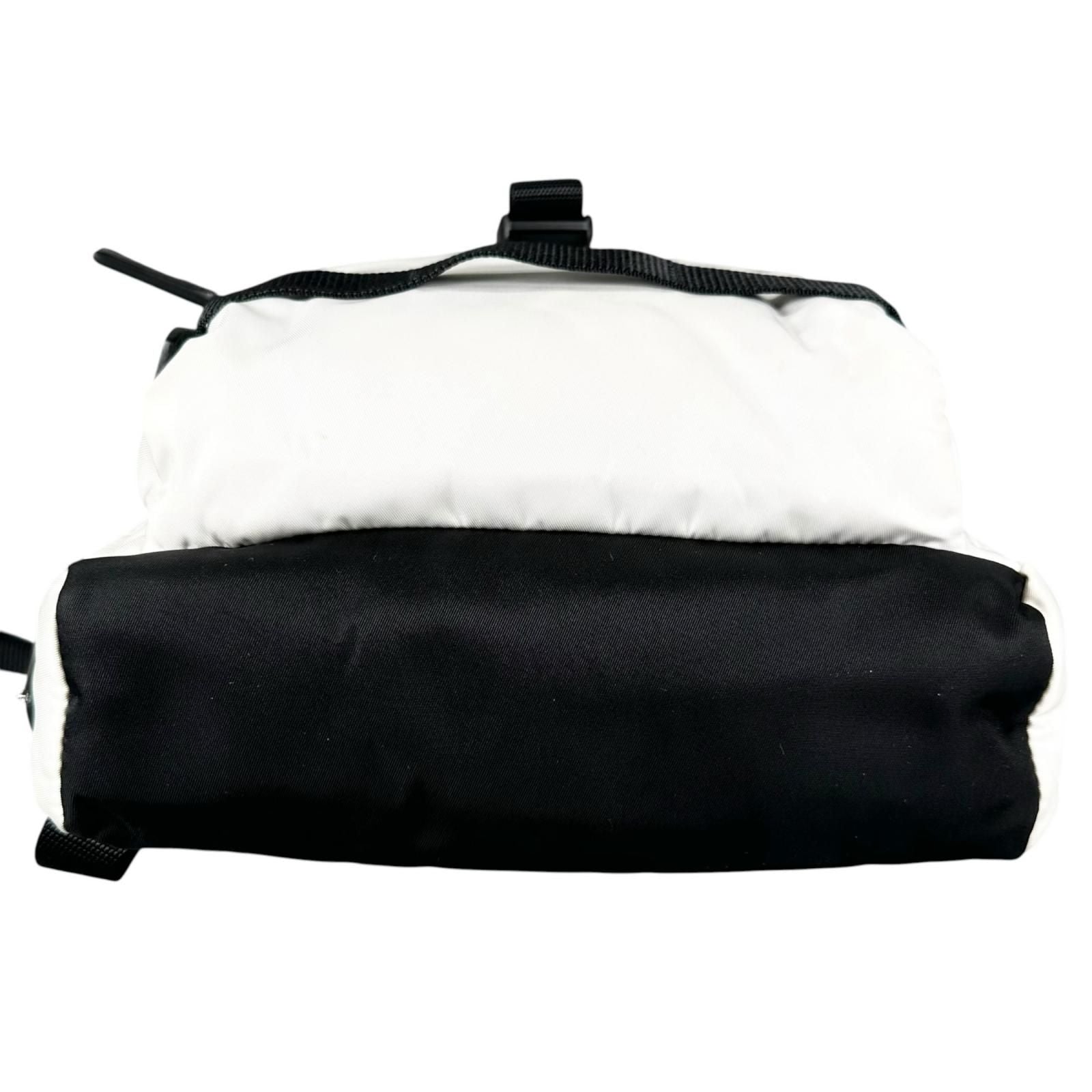 Prada Tessuto Montagn Sling Bag Nylon Saffiano Leather Black — view 3