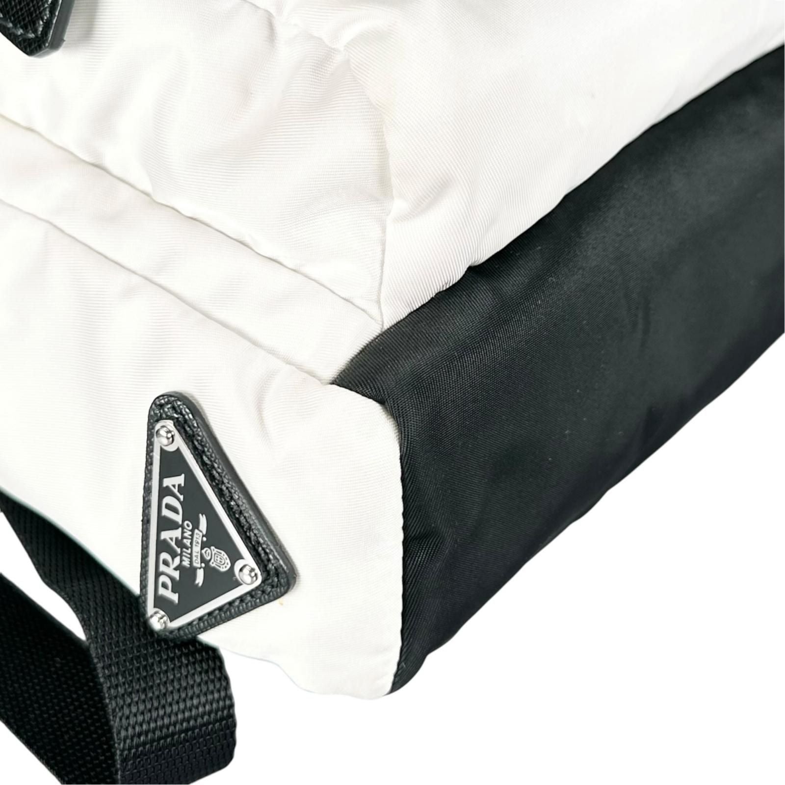 Prada Tessuto Montagn Sling Bag Nylon Saffiano Leather Black — view 7