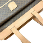 Celine Macadam Leather Brown Tote Gold — view 6