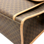 Celine Macadam Leather Brown Tote Gold — view 8