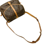 Louis Vuitton Saumur 35 Monogram Leather Brown Shoulder Bag Gold — view 5