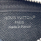 Louis Vuitton Pochette Cles Coin Case Gray Black Pouch Silver — view 4
