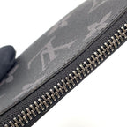 Louis Vuitton Pochette Cles Coin Case Gray Black Pouch Silver — view 8