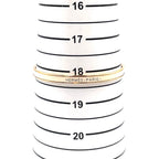 Hermes Uni Metal Enamel Ivory Gold Bangle Bracelet — view 6