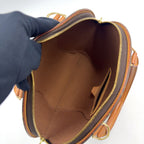 Louis Vuitton Ellipse PM Monogram Leather Brown Handbag Gold — view 3