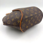 Louis Vuitton Ellipse PM Monogram Leather Brown Handbag Gold — view 9