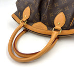 Louis Vuitton Tivoli PM Monogram Leather Brown Handbag Gold — view 5