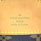 Louis Vuitton Montsouris MM Monogram Leather Brown Light Backpack Gold — view 4