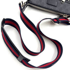 Gucci GG Supreme Small Leather Black Multicolor Shoulder Bag Silver — view 6