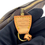 Louis Vuitton Pochette Monogram Leather Brown Handbag Gold — view 4