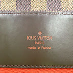Louis Vuitton Broadway Damier Ebene Leather Brown Shoulder Bag Gold — view 4