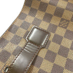 Louis Vuitton Broadway Damier Ebene Leather Brown Shoulder Bag Gold — view 9
