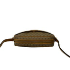 Gucci Vintage Micro GG Logo Leather Mini Shoulder Bag Pochette Brown Camel — view 4