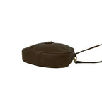 Gucci Vintage Plus Logo Leather Mini Shoulder Bag Brown — view 8