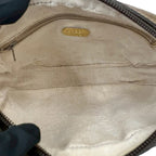 Gucci Vintage Plus Logo Leather Mini Shoulder Bag Brown — view 9