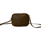 Gucci Vintage Plus Logo Leather Mini Shoulder Bag Brown — view 3