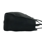 Prada Logo Vitello Daino Leather Tote Shoulder Bag Business Black — view 6