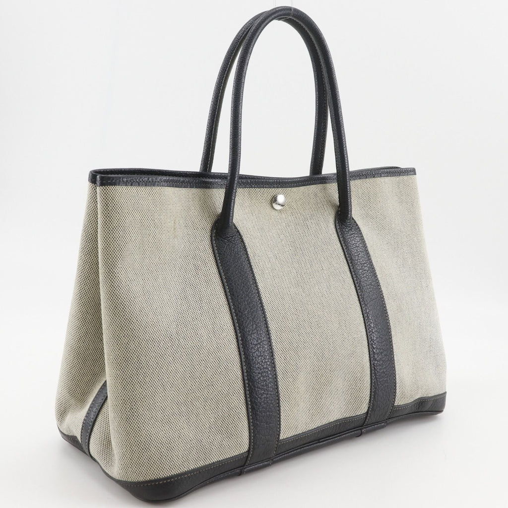 Hermes Garden Party PM 36 Toile Ash Gray Tote — view 3