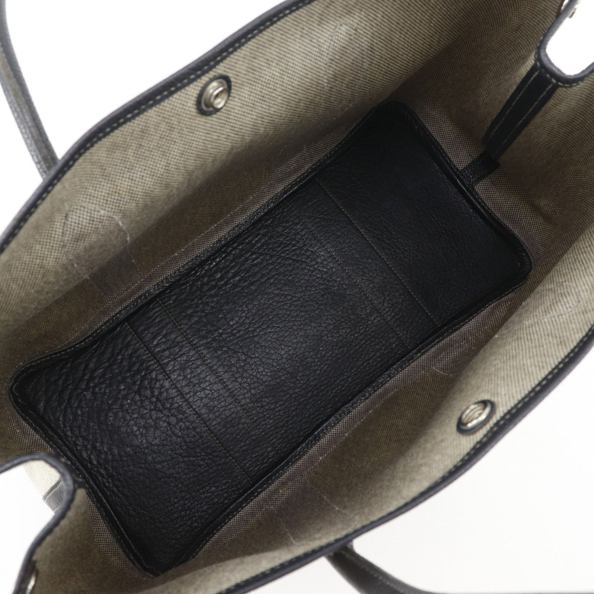Hermes Garden Party PM 36 Toile Ash Gray Tote — view 6