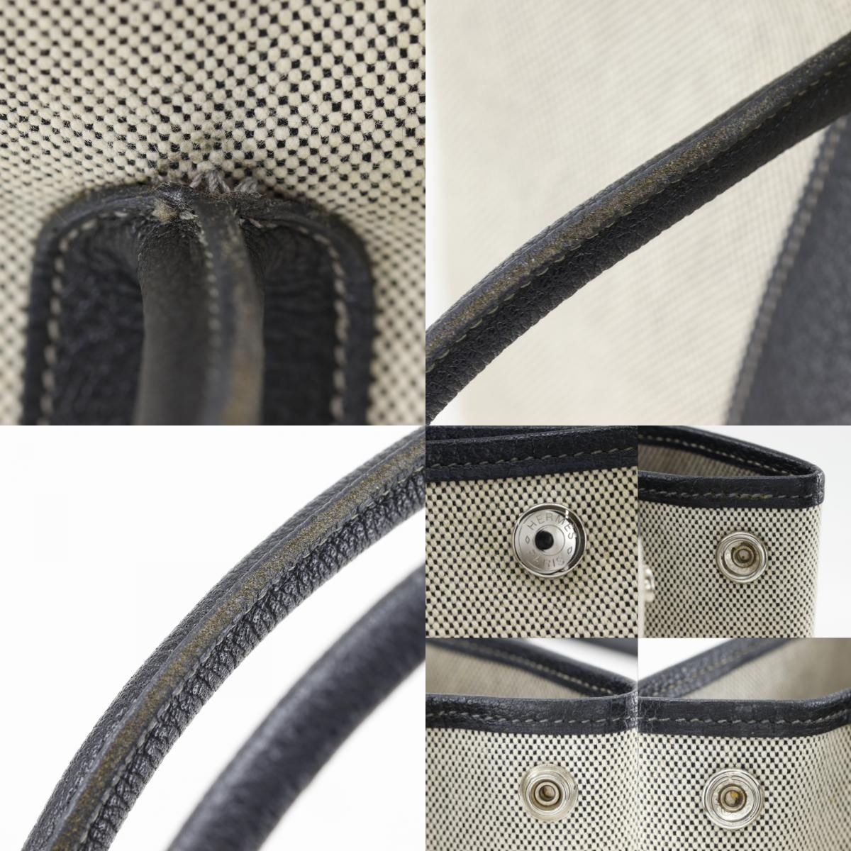 Hermes Garden Party PM 36 Toile Ash Gray Tote — view 9