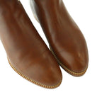 Louis Vuitton Monogram Long Boots Leather Canvas 35 Brown Ivory SS — view 3