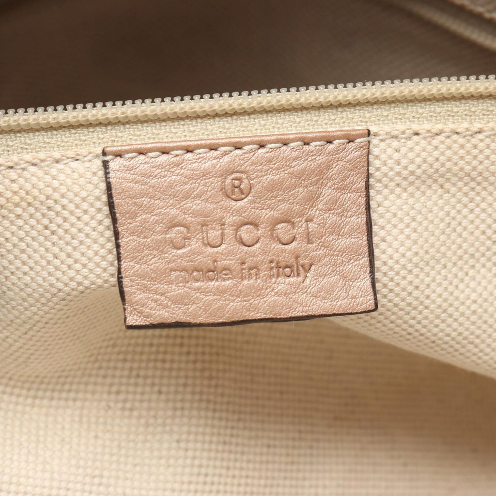 Gucci Handbag Light Brown Leather Tote — view 4