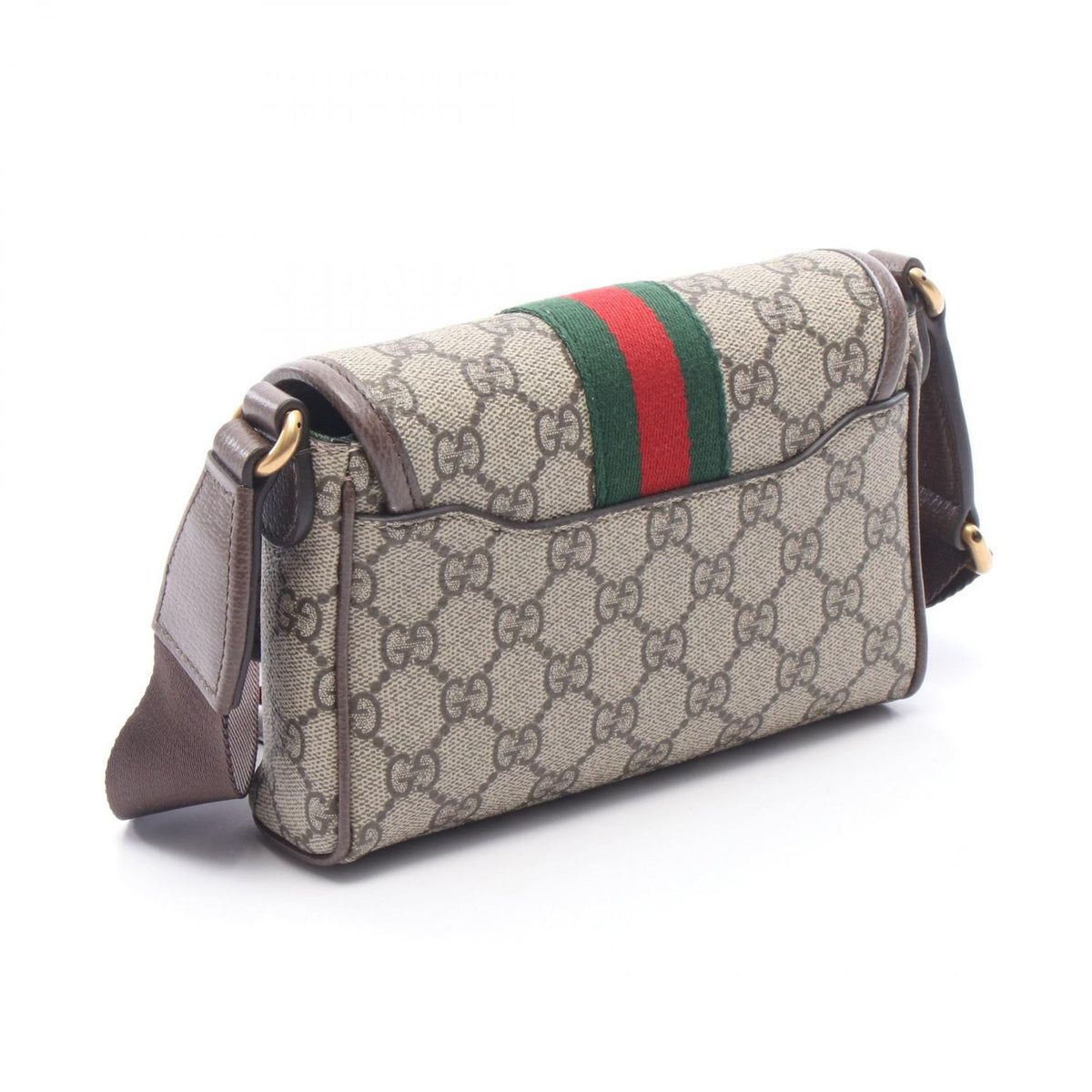 Gucci Shoulder Bag Ophidia GG Supreme Rosso Ancora Canvas Leather — view 2