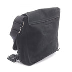 Saint Laurent Paris Shoulder Bag Fringe Black Suede — view 2