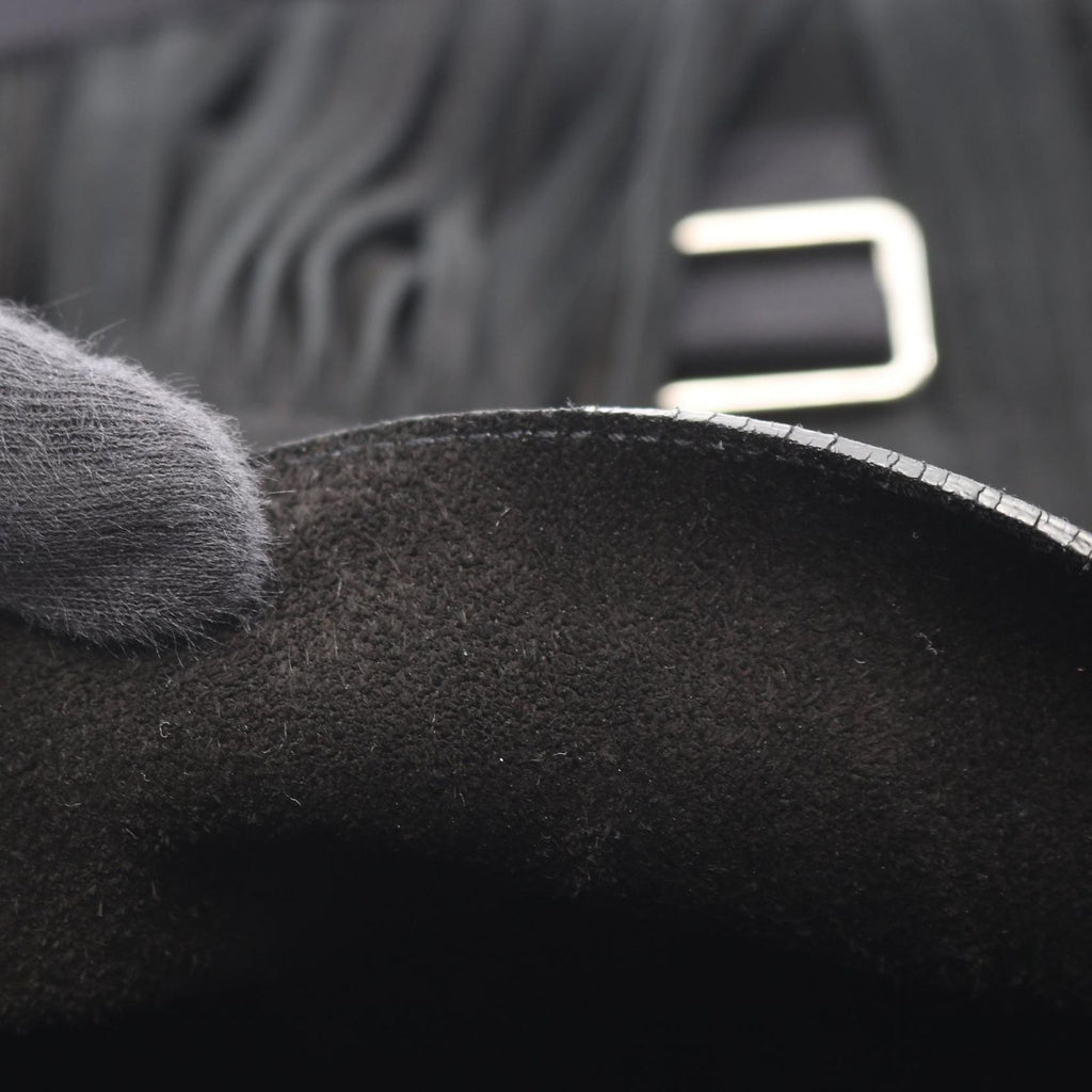 Saint Laurent Paris Shoulder Bag Fringe Black Suede — view 5