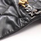 Chanel Shoulder Bag 19 D'isneuf Quilted 2-Way Black Lambskin 19 Chain — view 8