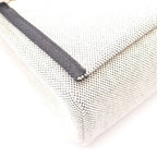 Hermes Shoulder Bag Herbag Zip Mini Ecru Black Canvas Leather — view 6