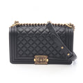 Chanel Shoulder Bag Black Lambskin Chain